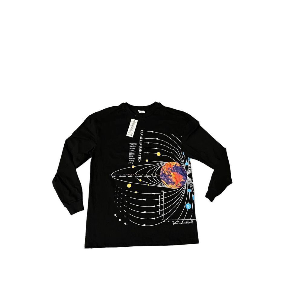 Urban Outfitters Black Mens Small Long-Sleeve Shirt NWT